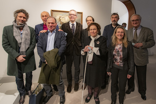 Photo des membres du jury du prix Sévigné avec Alban Cerisier, lauréat, et Anne-Marie-Jean