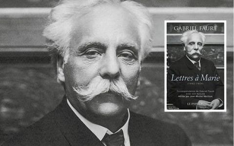 visuel avec portrait en noir et blanc de Gabriel Fauré