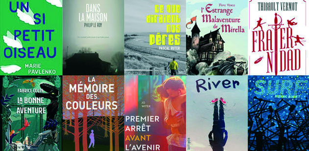 couvertures des livres sélectionnés - Prix Vendredi