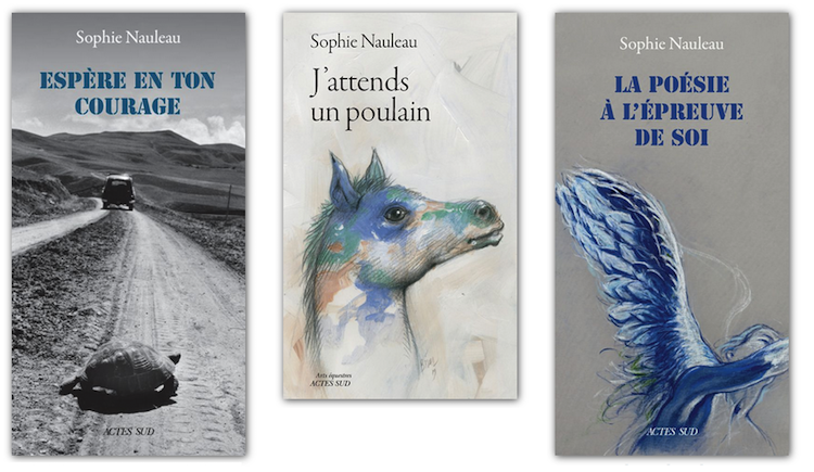 Couvertures de trois livres de Sophie Nauleau