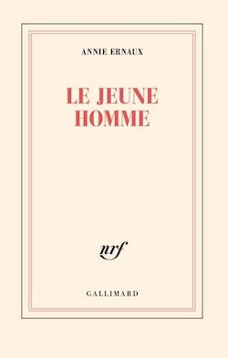 Couverture du livre (collection Blanche, Gallimard) d'Annie Ernaux, Le Jeune homme