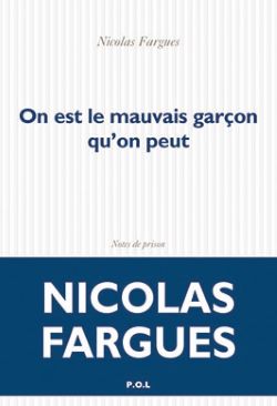 Couverture du livre de Nicolas Farge, blanche avec titre en bleu