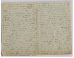 lettre de Courbet à Isabey