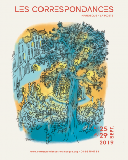 Affiche du festival des Correspondances de Manosque La Poste 2019