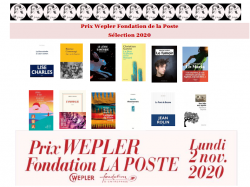 visuel de la sélection 2020 du prix Wepler-Fondation La Poste avec les couvertures des livres 