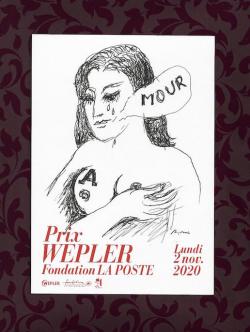 Affiche du Prix Wepler Fondation La Poste 2020