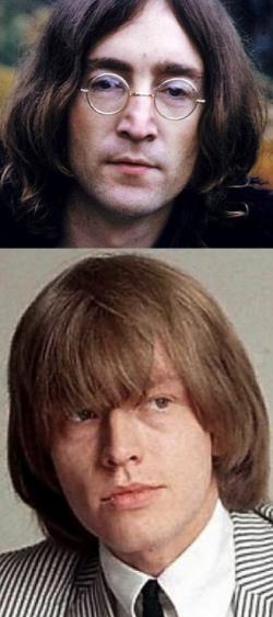 Photos de John Lennon et de Brian Jones
