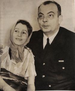 Derniere photographie du couple Saint-Exupery à New-York, le 1er avril 1943