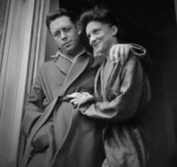 Albert Camus et Maria Casarès, photo noir et blanc