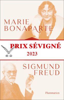 Couverture de la correspondance avec photo de Marie Bonaparte et de Freud et bandeau Prix Sévigné 2023