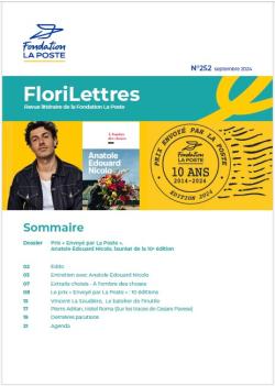 Page de couverture de FLoriLettres 252 avec sommaire et visuel en bandeau