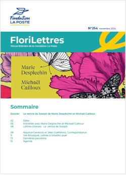 Couverture de FLoriLettres avec sommaire et image du livre Le ventre de Joseph