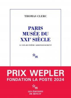 Couverture du livre de Thomas Clerc avec bandeau rouge prix Wepler Fondation La Poste 2024