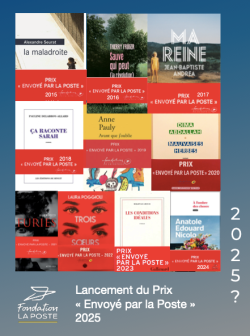 Vosuel avec les couvertures des livres des 10 lauréats depuis 2015