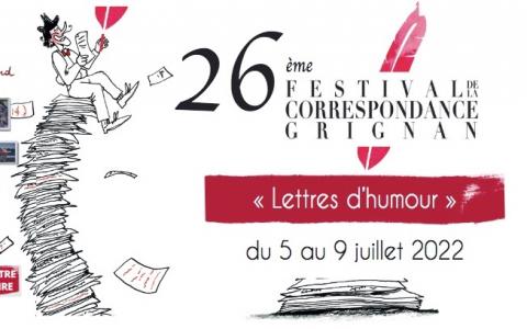 Visuel de FloriLettres 231, montage avec affiche du festival de Grignan et couverture de Moi et François Mitterrand d'Hervé Le Tellier