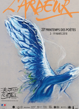 Affiche du Printemps des poètes 2018, par Ernest Pignon-Ernest