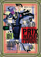 Affiche du Prix Wepler Fondation La Poste 2017 par Christian Lacroix