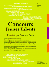 Affiche du concours Jeunes Talents 2020