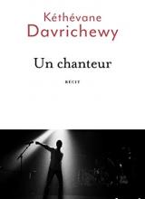 COuverture du livre de Ketévane Davrichery, Un chanteur