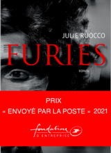 Couverture du livre Furies de Julie Ruocco avec bandeau Prix Encoyé par La Poste