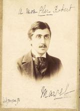 Marcel Proust à vingt-deux ans, photo anonyme, dédicacée à Robert de Flers