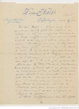 Lettre autographe de Gabriel Fauré à son épouse Marie