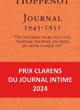 Couverture du livre avec bandeau prix Clarens du Journal intime 2024