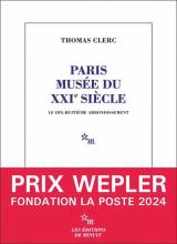 Couverture du livre primé avec bandeau Prix Wepler 2024